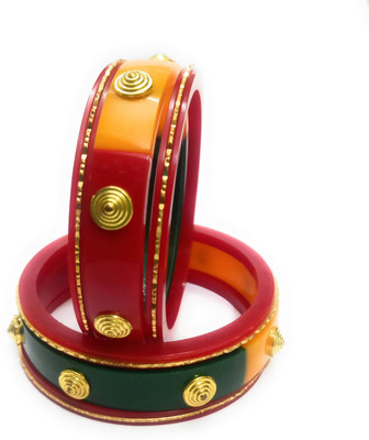 KB Corner Plastic Bangle Set(Pack of 6)