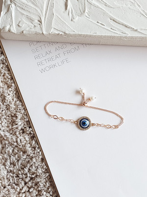 OCTAGON HUB Brass, Alloy Cubic Zirconia Enamel Charm Bracelet