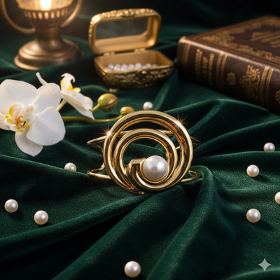 tasmaye Stainless Steel Gold-plated Cuff