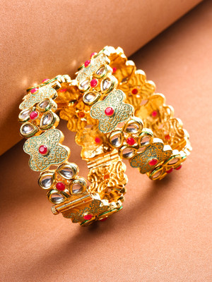 ANOUK Alloy Gold-plated Bangle Set(Pack of 2)