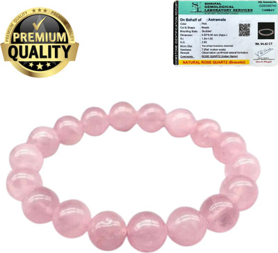 UBRONIK Rose Quartz Agate, Crystal Bracelet