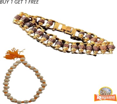 nagaana Brass Beads Gold-plated Bracelet(Pack of 2)