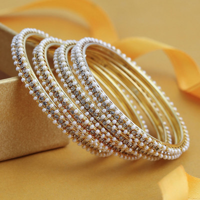 Sukkhi Alloy Gold-plated Bangle Set(Pack of 4)