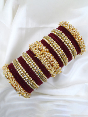 Mayra Creation Metal Bangle Set(Pack of 2)