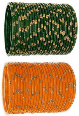 YUVI ENTERPRISES Glass Bangle Set(Pack of 10)