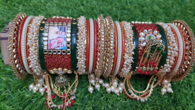SP PHOTO CHURA Plastic Gold-plated Chudas(Pack of 2)