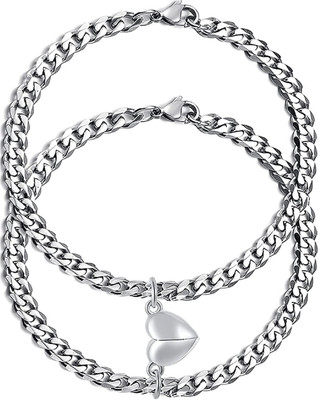 REVERSEA Alloy, Stainless Steel Bracelet Set(Pack of 2)