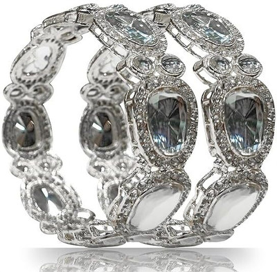 Glowbar Metal Bangle Set(Pack of 2)