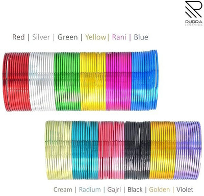 Rudra Enterprises Metal Bangle(Pack of 10)