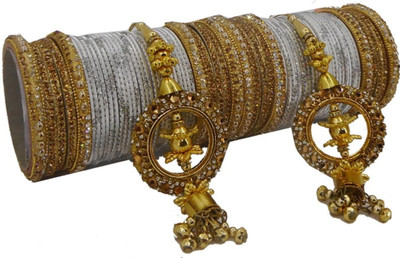 RENOY Metal Bangle Set(Pack of 10)