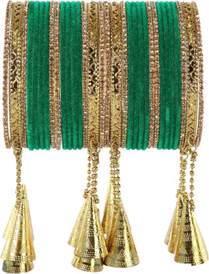 NMII Metal Zircon Bangle Set(Pack of 32)
