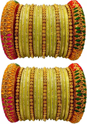 DONERIA Glass Bangle Set(Pack of 38)
