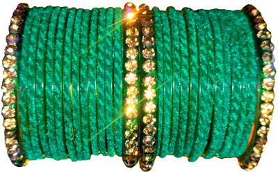Suhagan Glass Beads Bangle Set(Pack of 10)