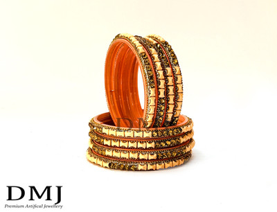 DMJ Glass Bangle Set(Pack of 8)
