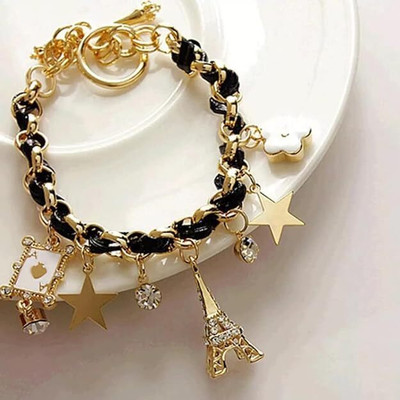 Vembley Alloy Cubic Zirconia Gold-plated Bracelet