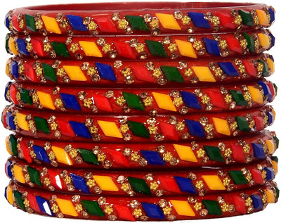 HouseOfCommon Glass Zircon Kada(Pack of 8)