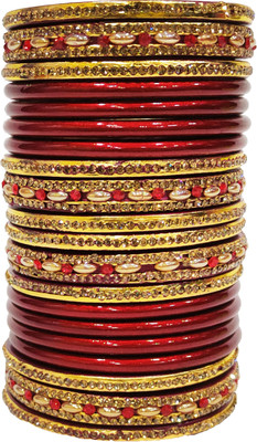 Lahthi Wala Lac Bangle Set(Pack of 10)