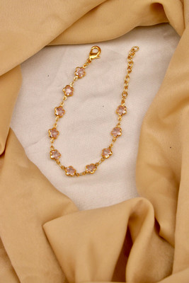 VARNIENTERPRI Alloy Agate Gold-plated Bracelet