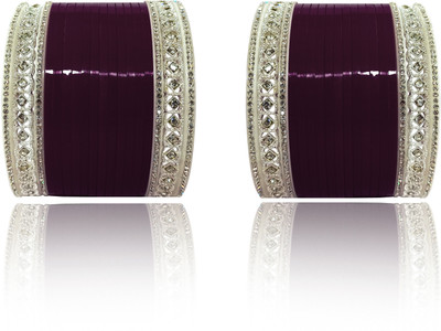 beutifly Metal, Plastic Bangle Set(Pack of 2)