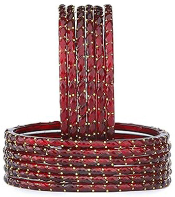 sandeep Glass Beads Bangle(Pack of 12)
