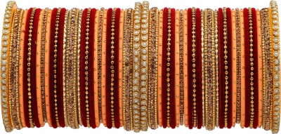 GLIKA Metal Zircon Gold-plated Bangle Set(Pack of 50)