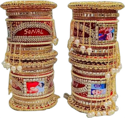 INAYA Plastic Zircon Bangle Set(Pack of 10)