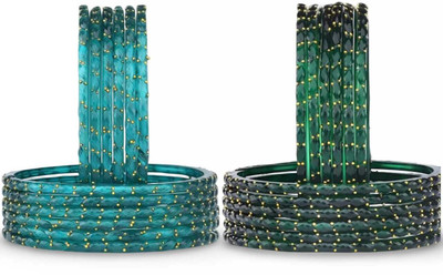 ARENTERPRISES Glass Bangle(Pack of 24)
