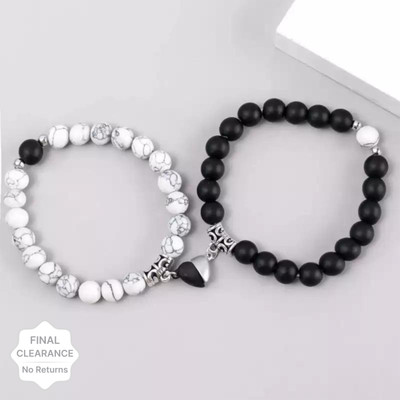 ruby collection Stainless Steel Bracelet Set(Pack of 2)