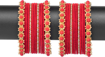Mamon Creations Alloy Gold-plated Bangle Set(Pack of 26)