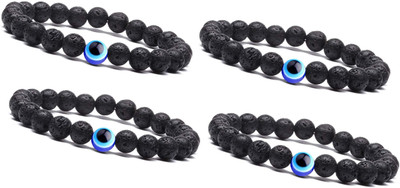 Jefrox Jewels Stone Beads Bracelet(Pack of 4)