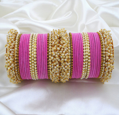 RENOY Metal Bangle Set(Pack of 2)