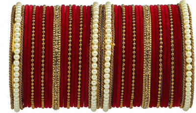 ZINEKA Metal Beads, Zircon Gold-plated Bangle Set(Pack of 10)