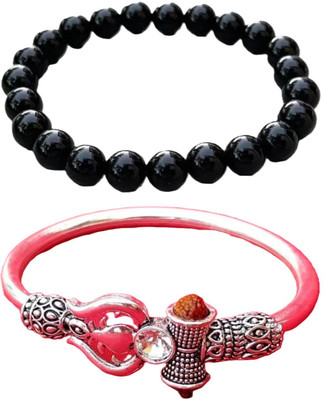 HouseOfCommon Brass, Stone, Crystal, Plastic, Alloy Bracelet(Pack of 2)