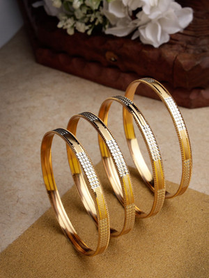 ANOUK Alloy Gold-plated Bangle Set(Pack of 4)
