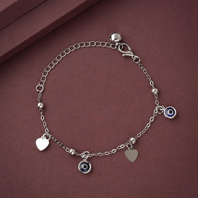 Bawree Metal Beads Silver Bracelet