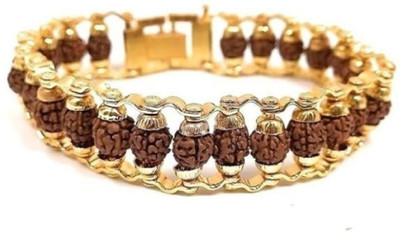 Aorihome Rudraksha Gold-plated Bracelet