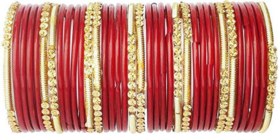DURGANSH Glass Beads Bangle Set(Pack of 36)