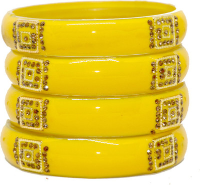 RADHA MOHAN EMPIRE Glass Bangle Set(Pack of 4)