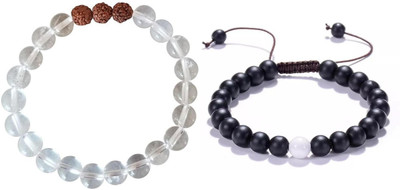 Malas Collection Wood, Stone, Glass Bracelet Set(Pack of 2)