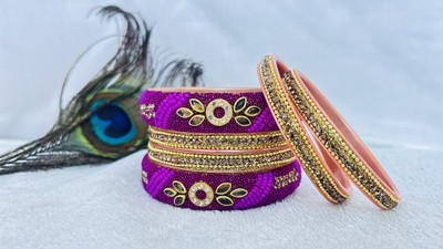 NIHA Plastic Bangle Set(Pack of 6)