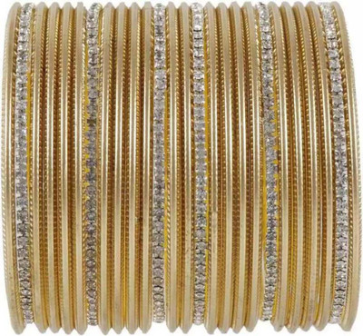 RADHA MOHAN EMPIRE Metal Zircon Bangle Set(Pack of 26)