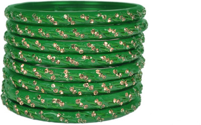 Metamo Glass Bangle Set(Pack of 8)
