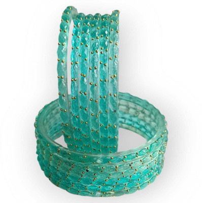 NEEKEY Glass Bangle(Pack of 12)