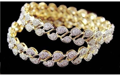 TMF STORE Alloy Bangle Set(Pack of 2)