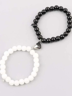 HANDM TRADERS Glass Beads Bracelet Set(Pack of 2)