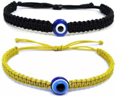 MANMORA Fabric Pearl Bracelet Set(Pack of 2)
