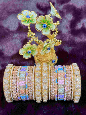NURI Brass Gold-plated Bangle Set