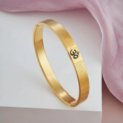 GORASH CREATION Stainless Steel Gold-plated Kada