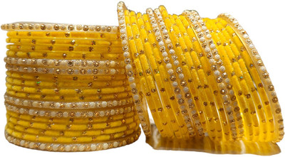 lyychee Glass Bangle Set(Pack of 10)