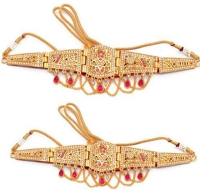 YuviKrissh Alloy Gold-plated Armlet